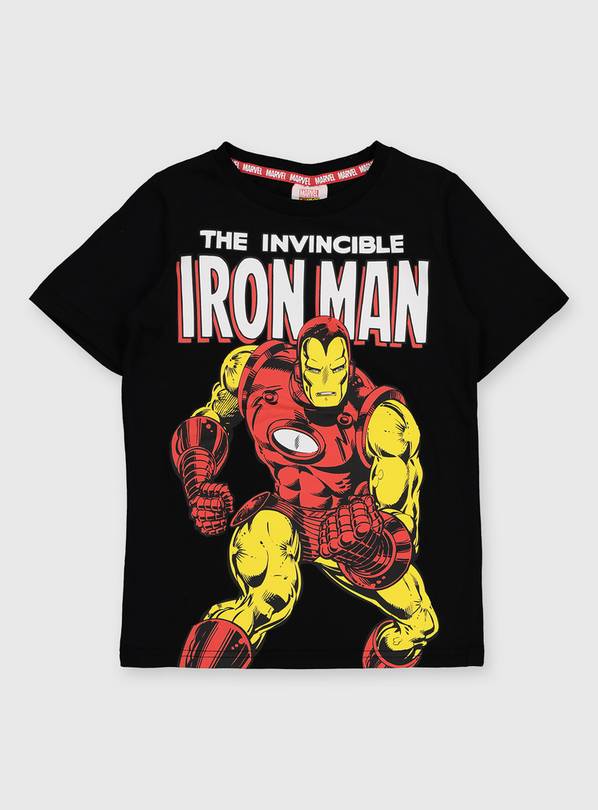 Marvel Avengers Iron Man Black T-Shirt - 3 years